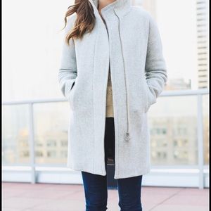 NWT Sz 18 JCrew Grey Wool City Coat